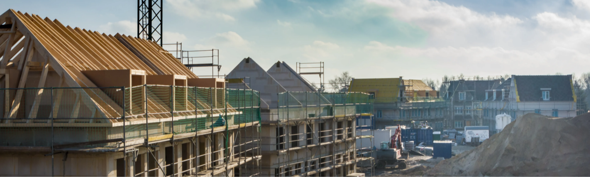 Houses being built